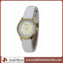 White Charm and Thin Bussiness Quartz Watch for Ladies